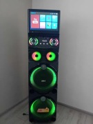 Głośnik przenośny Smart Gedi z monitorem, karaoke, mocny, gwarancja