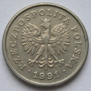 Polska 50 groszy 1991 - fux