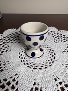 Kieliszek na jajko ceramika bolesławiecka