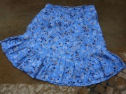 Pieces  niebieska  spódnica w kwiaty XS/ 34 kobieca j. NOWA