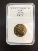 Jaszczurka zielona - 2 złote- 2009