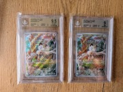 Para Sekwencyjna BGS 9.5 & 9 | Meowth IR #106 Phantasmal Flames | Unikat