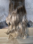 Doczepiane włosy syntetyczne ombre 50 cm 