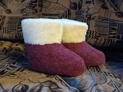 Wełniane kapcie, zimowe botki 