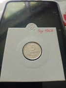 5 groszy 1968 w holderze 