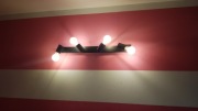 Lampa ścienna/sufitowa z poczwórnym źródłem światła żarówka E27