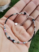 Bransoletka znak zodiaku Waga srebro 925 kunzyt op