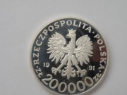 200 000 złotych, 1991 Gen. Dyw. Michał Tokarzewski-Karaszewicz,  Ag 0,750