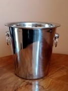 Prosty, a zarazem elegancki kubeł do szampana - stal nierdzewna. Stan BDB! 