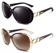 Okulary przeciwsłoneczne polaryzacyjne brązowe 