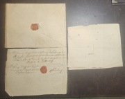1789 r. List 3 str. w koperta na pergaminie Całość