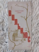 Wilno mapa turystyczna plan 1984