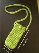 Etui na telefon, mini torebka, wykonanie ręczne