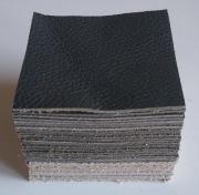 Skóra Kwadrat 8 x 8 cm (30 sztuk) Licowa Włoska Zielony Kolory (39)