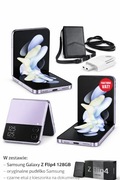 Samsung Galaxy Z Flip4 128GB Fioletowy | Nowy ekran ASO | BDB | Etui