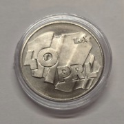 100 zł złotych 1984 40 lat PRL w kapslu Real foto Stan 1/-1