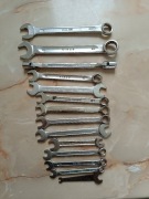 Klucze płaskie płasko oczkowe 14 szt