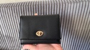 Czarny portfel damski nowy, elegancki, klasyczny