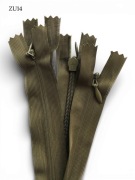 Zamek błyskawiczny kryty Argo 50cm #3, khaki