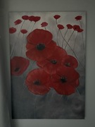 Maki Obraz na płótnie malowany farbami olejnymi