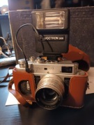 Aparat Zorka-4 z lampą błyskową. Okazja full oryginał 