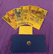 Kolekcjonerskie banknoty obiegowe.