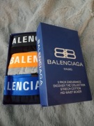 Bokserki Balenciaga w eleganckim pudełku. Na prezent 