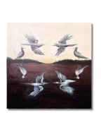 Obraz olejny ręcznie malowany "Po innej stronie ciszy"