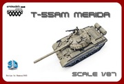 Model z druku 3D T-55 MERIDA     1/87 PROMOCJA