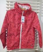 Nowa czerwona kurtka chłopięca z kapturem w kamele