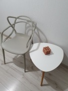 Krzesło nowoczesne jasnoszare 