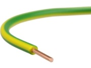 Przewód drut DY 1,5mm H07V-U 450/750V zółto-zielony bębenek 500metrów