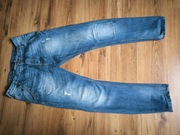 Scotch & soda Mailer jeansy męskie W32L34 niebieskie przecierane