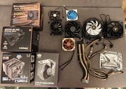 Części i akcesoria komputerowe. Wentylatory, radiatory, kabelki.