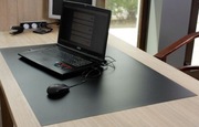 Płyta mata na biurko czarna mat 100 x 70 x 0,1
