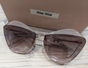 Damskie okulary przeciwsłoneczne Buterfly SMU 01X od Miu Miu!