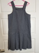 sukienka 134 - 140 cm szara na ramiączkach