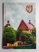 BIECZ widok kościół herb auto Fiat / pow. Gorlice