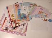 Papeterie Disney 59 sztuk karteczki koperty kartki 