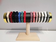 Bransoletka elastyczna kokarda wstążka talizman różne kolory 