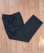 Nowe eleganckie garniturowe czarne spodnie damskie z kieszeniami rozm 52