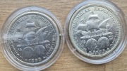 Half Dollar Columbian x 2sztuki, USA, srebro 900. Licytacja od 1zl