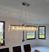 Lampa Glamour nad stół kryształ 110cm