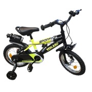 Rower Volare Sportivo 14" z bocznymi kółkami bidonem do nauki jazdy