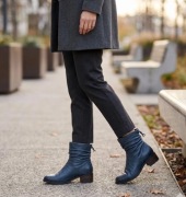 Botki skórzane damskie 