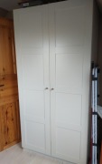Szafa garderobiana ikea,biała z półką i drążkiem