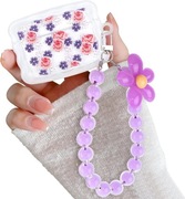 Etui na AirPods Pro 2 – Rose z Kwiatowym Wzorem i Bransoletką