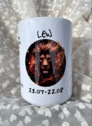 Kubek 450 ml ZODIAK LEW śmieszny