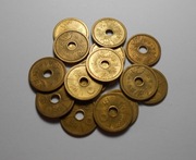 Stara moneta 5 Sen Japonia 