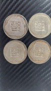 Polska SREBRNE 4szt  x 200 zlotych  XXX Lat PRL  srebrna ,, mapka" 